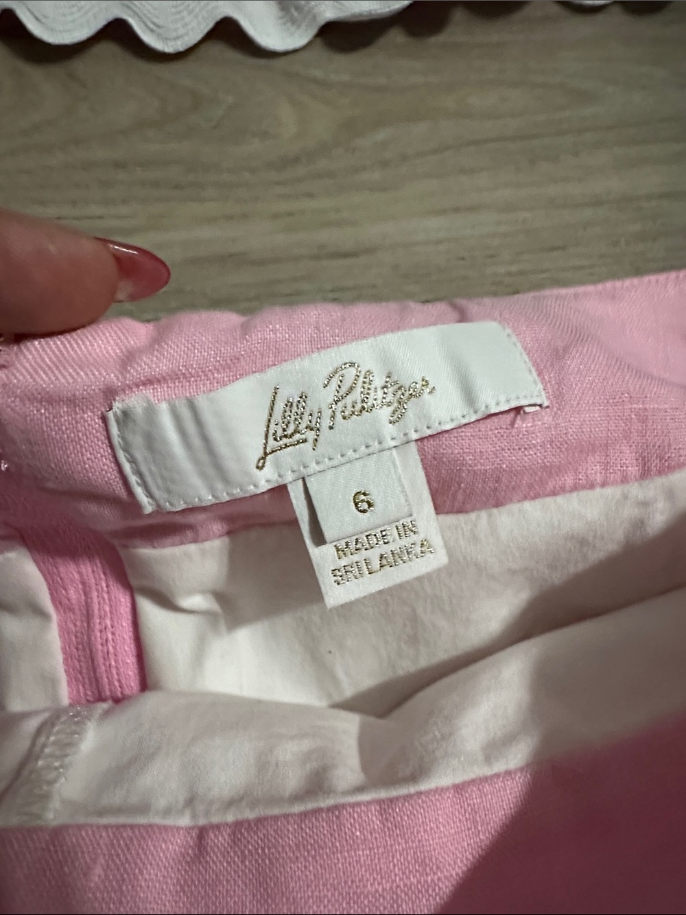 Lilly Pulitzer Pastel Pink Two-Piece Set with White Trim - Picture 2 of 4